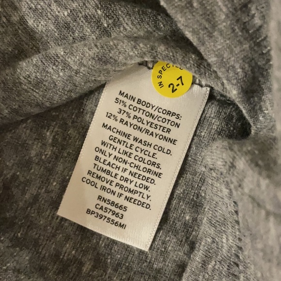 BP NORDSTROM OVERSIZED V CROPPED TEE. Heather grey available in XS S M - Picture 10 of 10